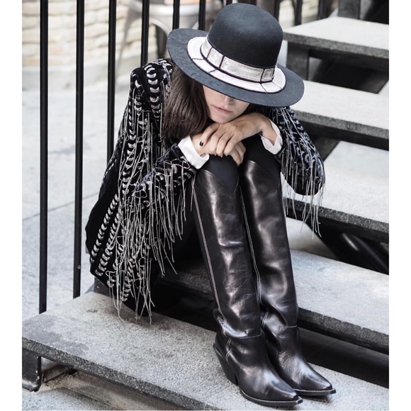 H&M STUDIO AW16 Knee-High Western Boots - Picture 2 of 16